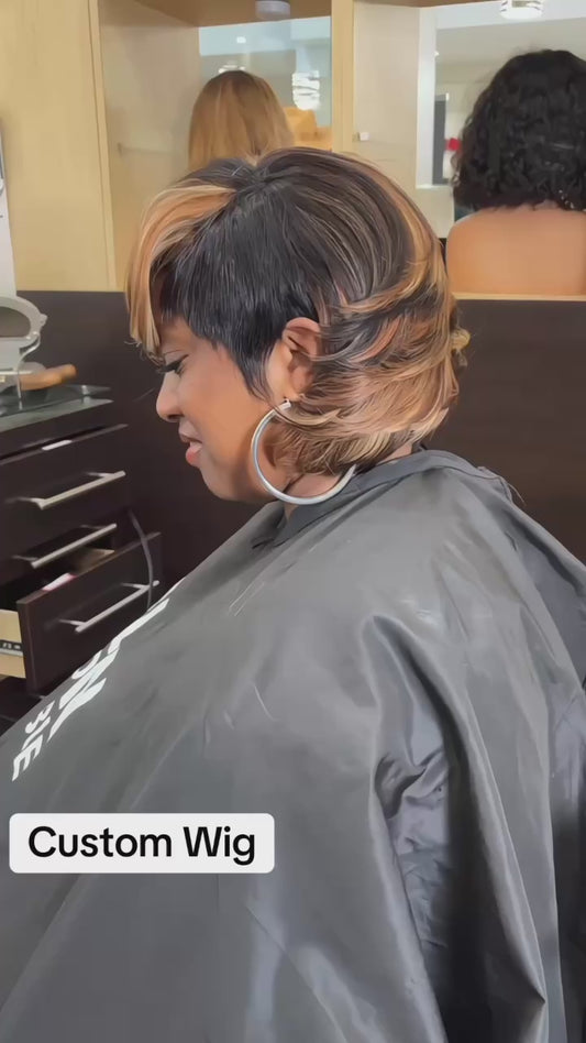 long bob custom short wig