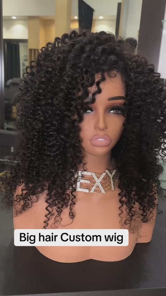 Custom Big Curly Wig