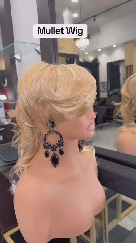 Custom Mullet Wig